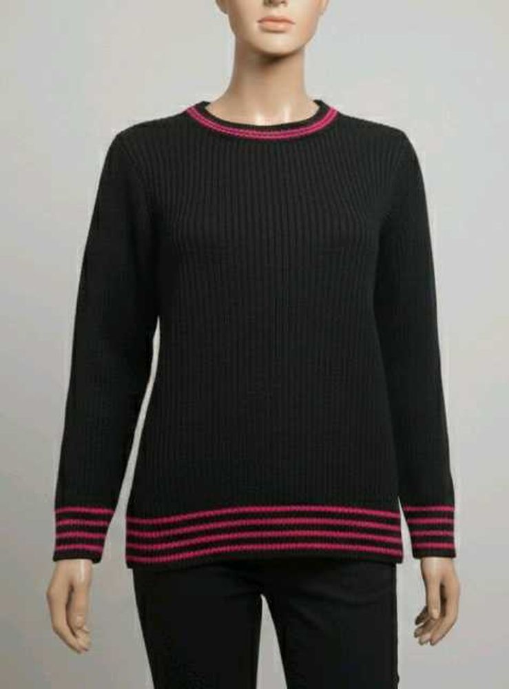 🤩Striped Black Knit Top Woolen