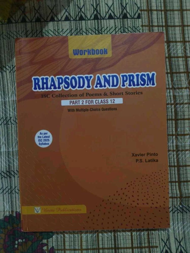 isc class 12 rhapsody and prism workbook