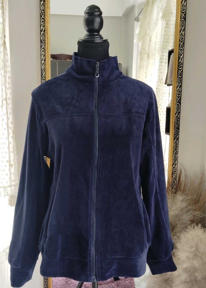 Navy Blue Velvet Jacket