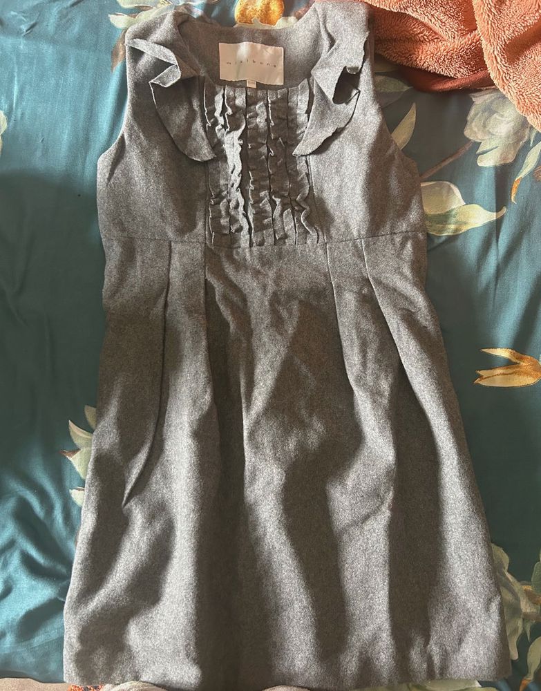Cute Grey Sleeveless Dress
