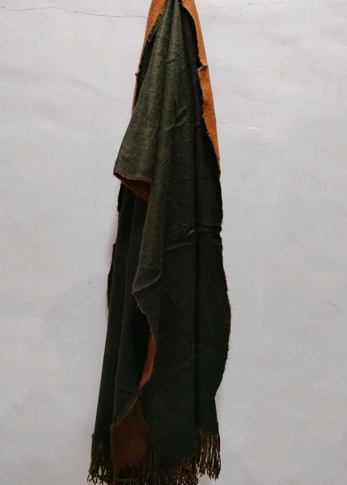 Reversible Fringe Shawl