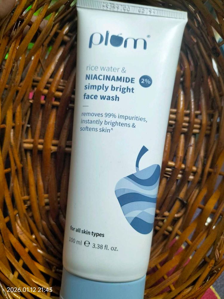 Plum Rice Water Face Wash