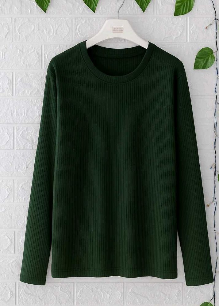 💥Girls Full Sleeve Top - Dark Green