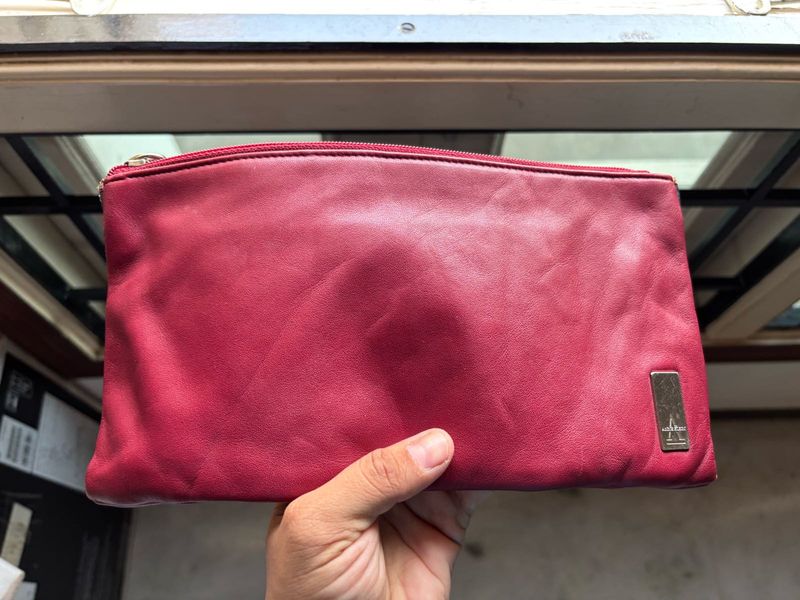 Red Leather Pouch