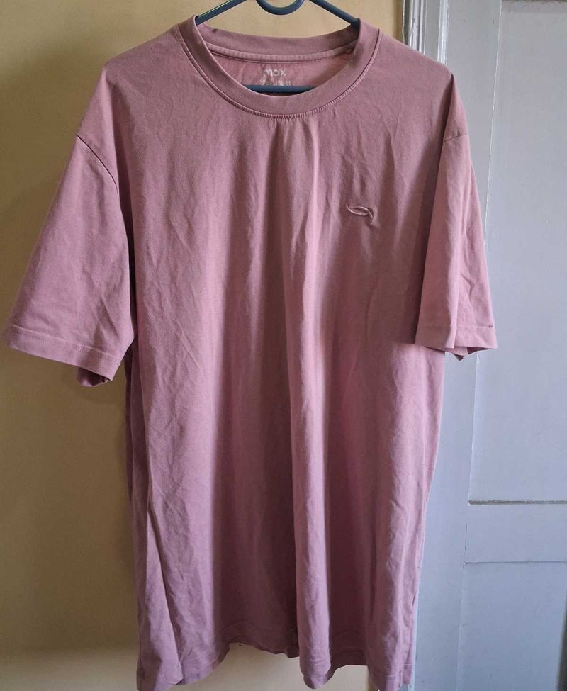 Pink Oversized T-Shirt with Logo