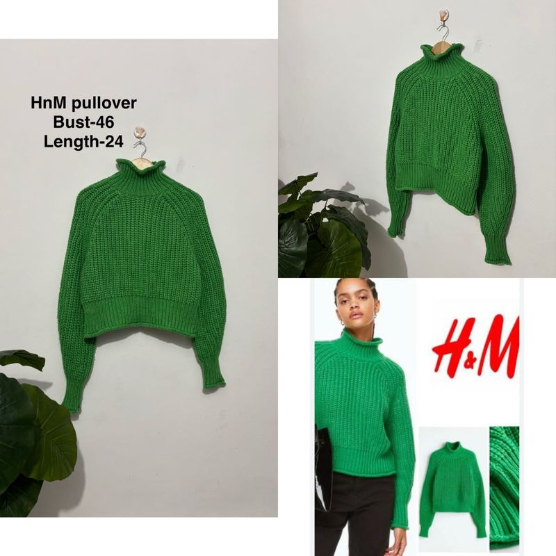 Green H&amp;M Knit Pullover
