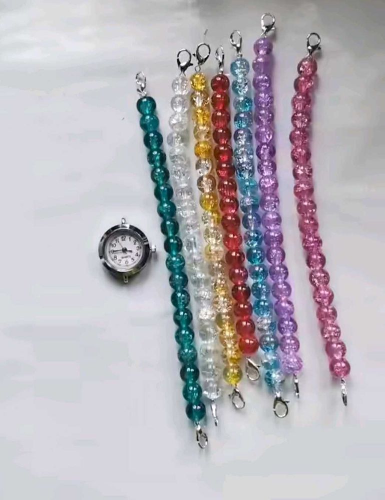 Colorful Beaded Watch Bands