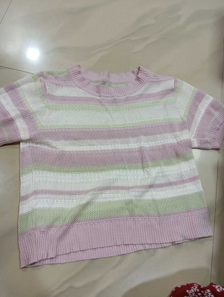 Striped Knit Sweater
