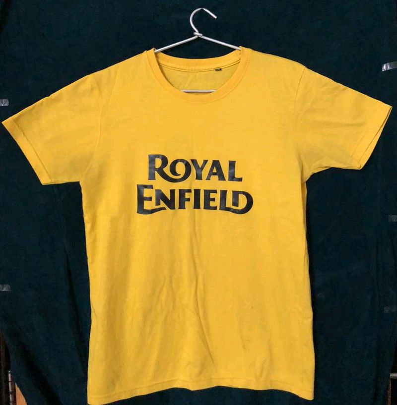 Yellow Royal Enfield T Shirt