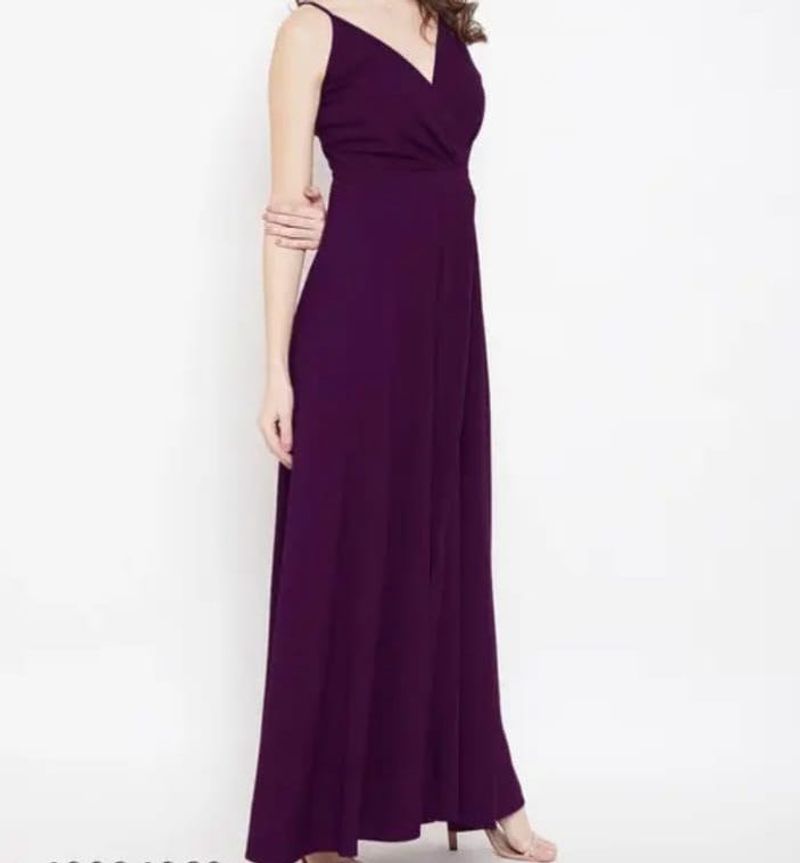 Elegant Purple Maxi Dress