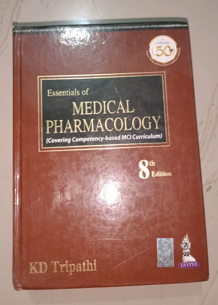 KD Tripathi Essentials Of Medical Pharmacology