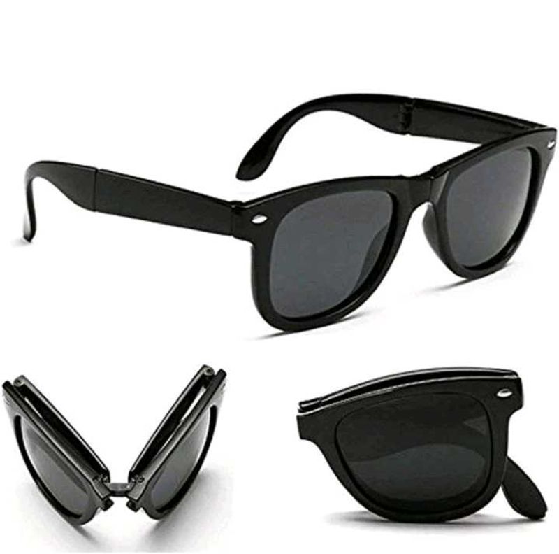 Folding Classic Sunglasses - Black