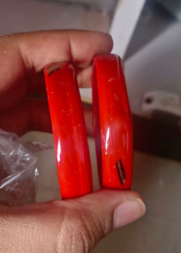 Orange Bangles For Girls