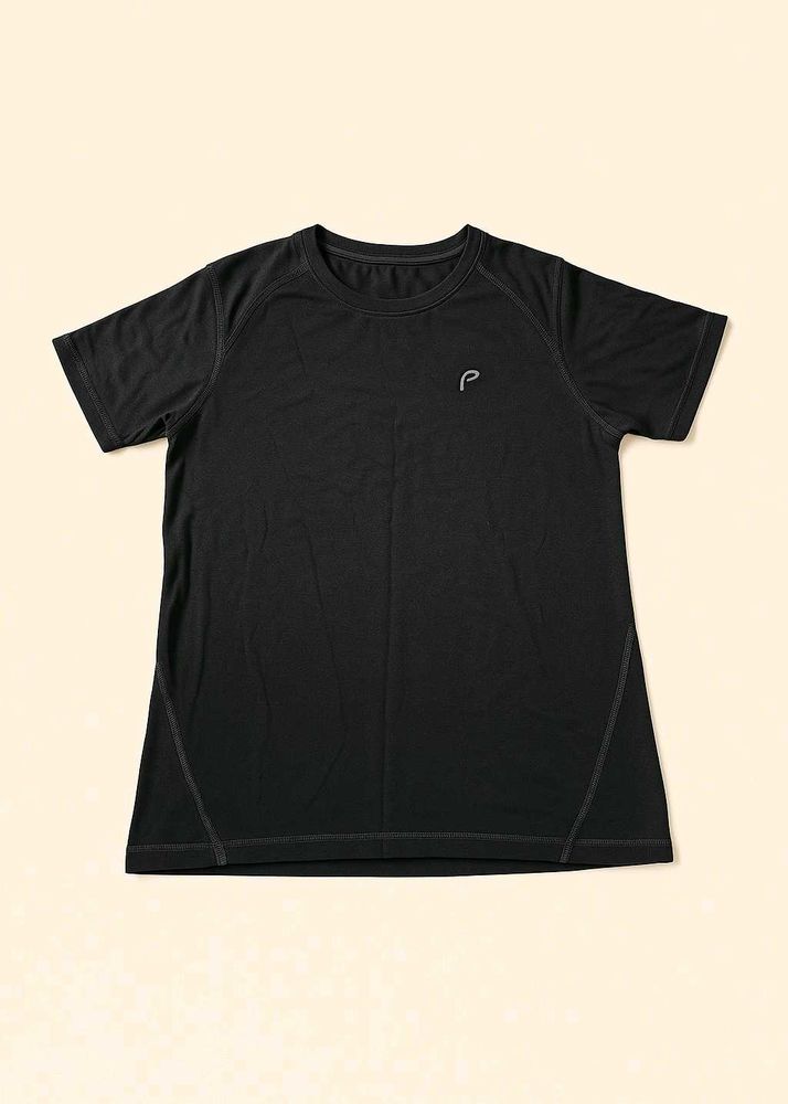 Black Active Wear T-Shirt