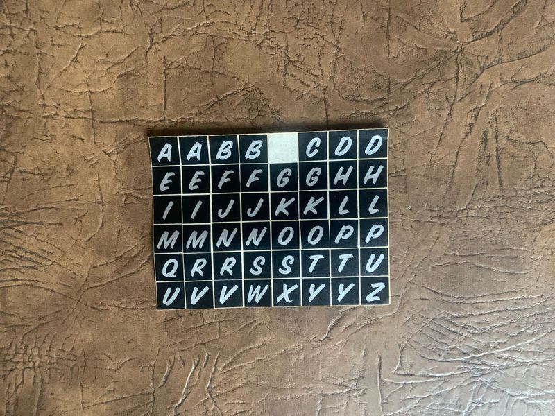 Alphabet Stickers