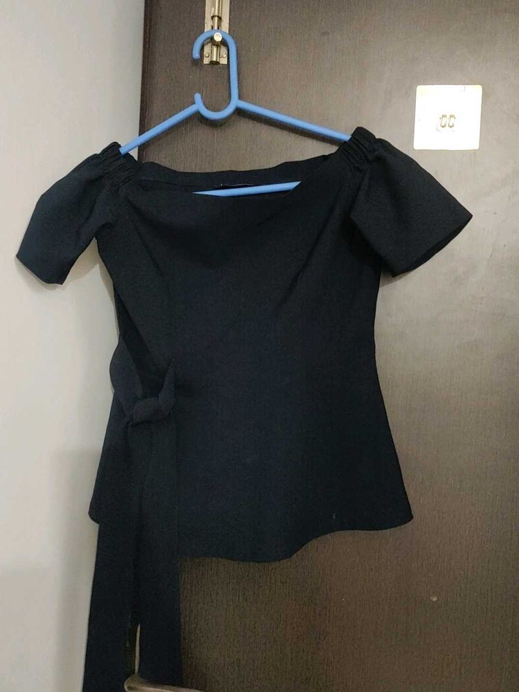 FABAlley Blue Off-Shoulder Top
