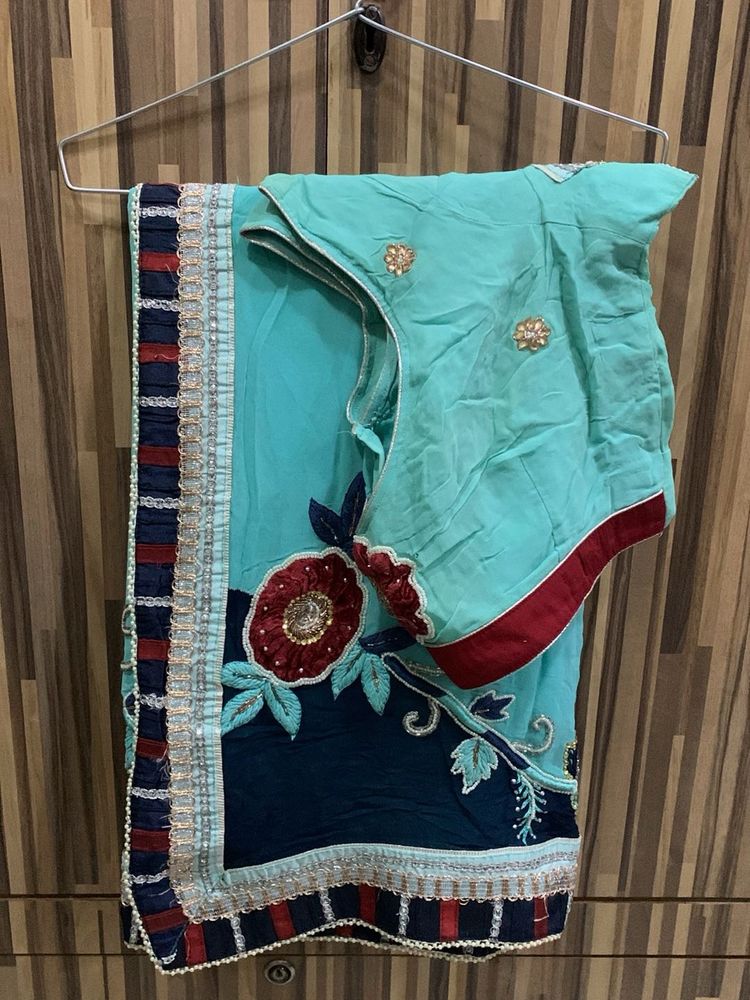 Embroidered saree