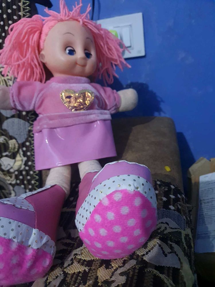 “Cute Doll Toy | Soft Body with Plastic Shoes | Go