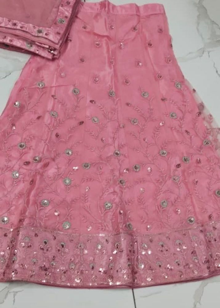 Pink Embroidered Lehenga Choli