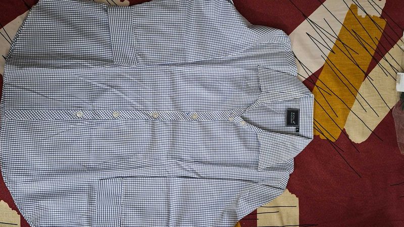 Zola Blue Checkered Button-Down Shirt