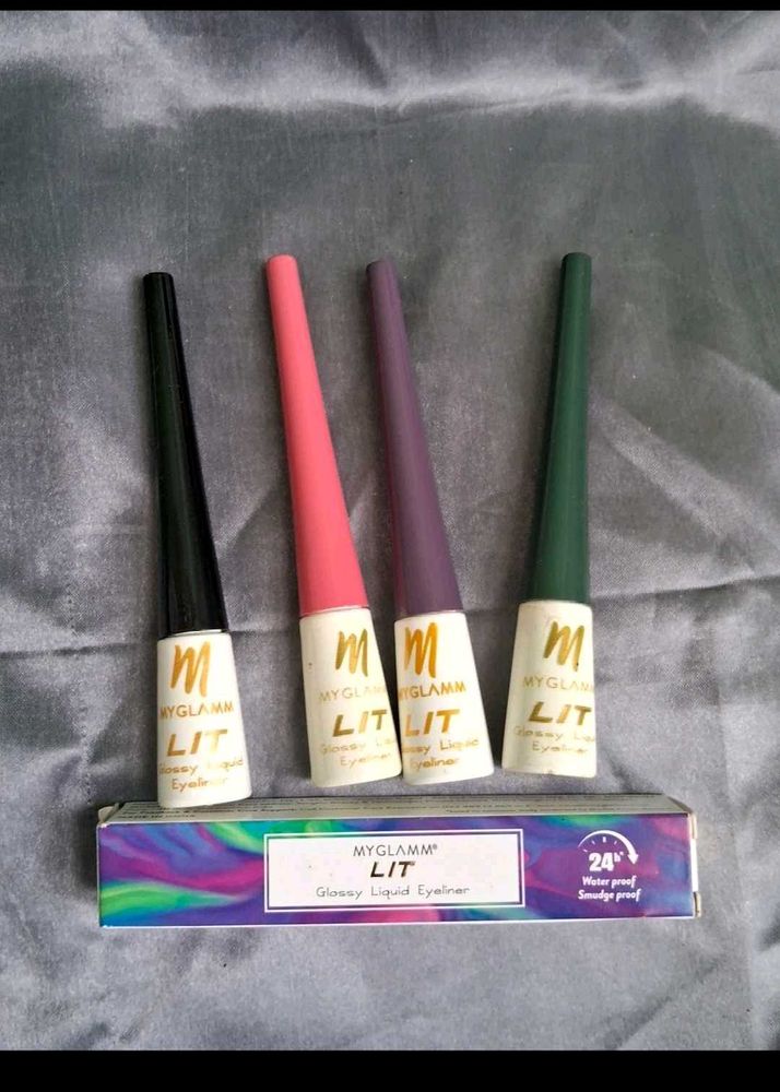 MyGlamm LIT Liquid Eyeliner Pack Of 4