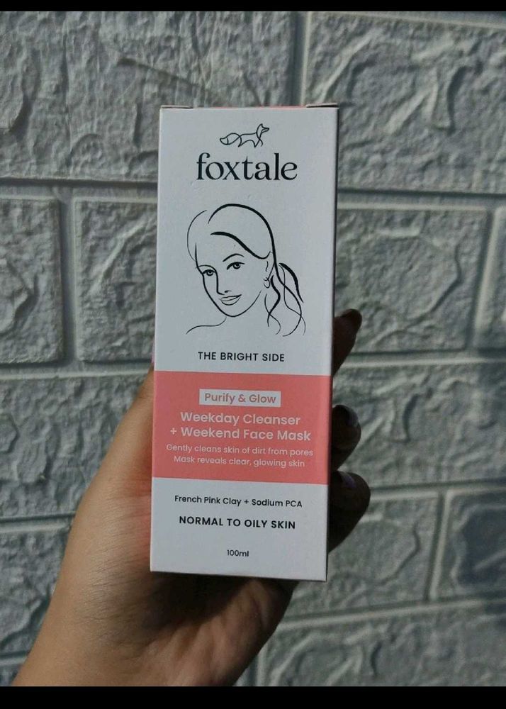 Foxtale Purify and Glow Cleanser nd Weekend Mask