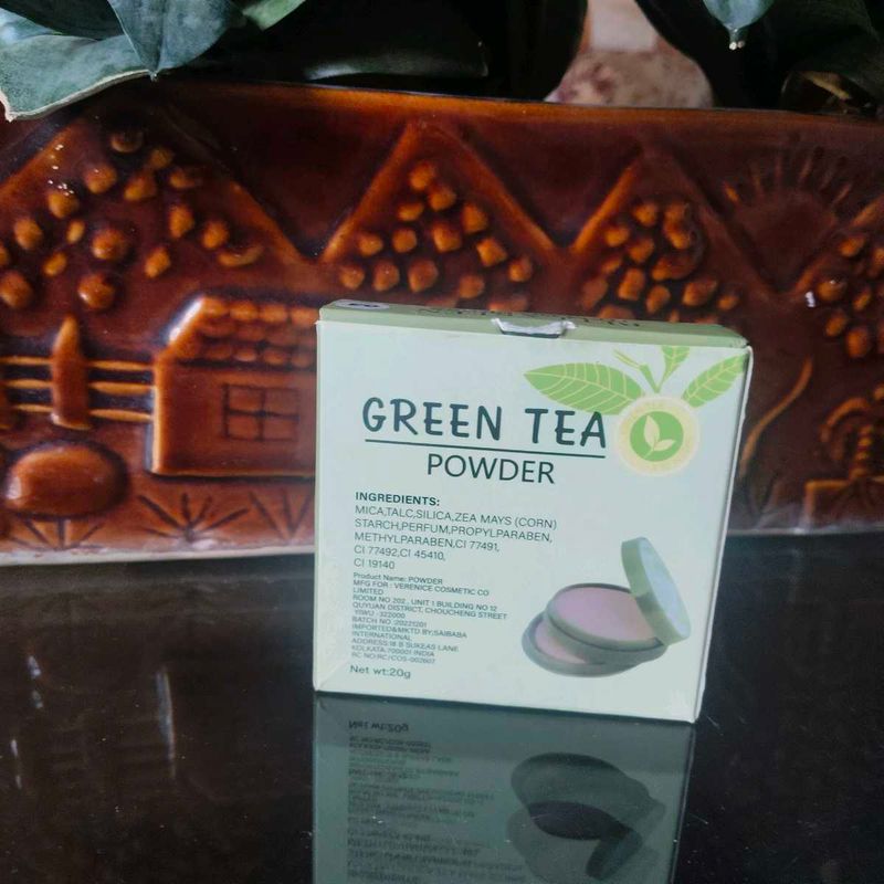 BELLA KEEN Green Tea 99% 2in1 Face Compact Powder
