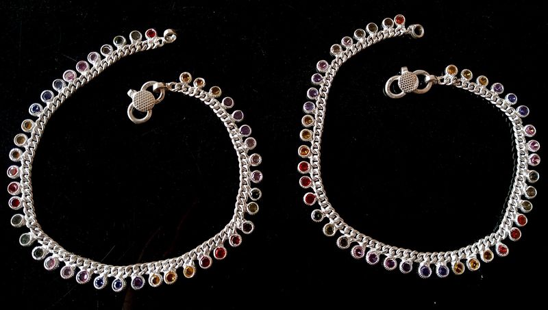 Desi Marwadi Payal Pure Silver (Wt: 45gm)