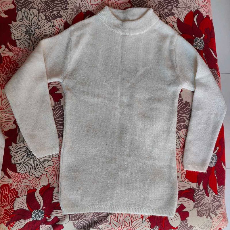White Knit Turtleneck