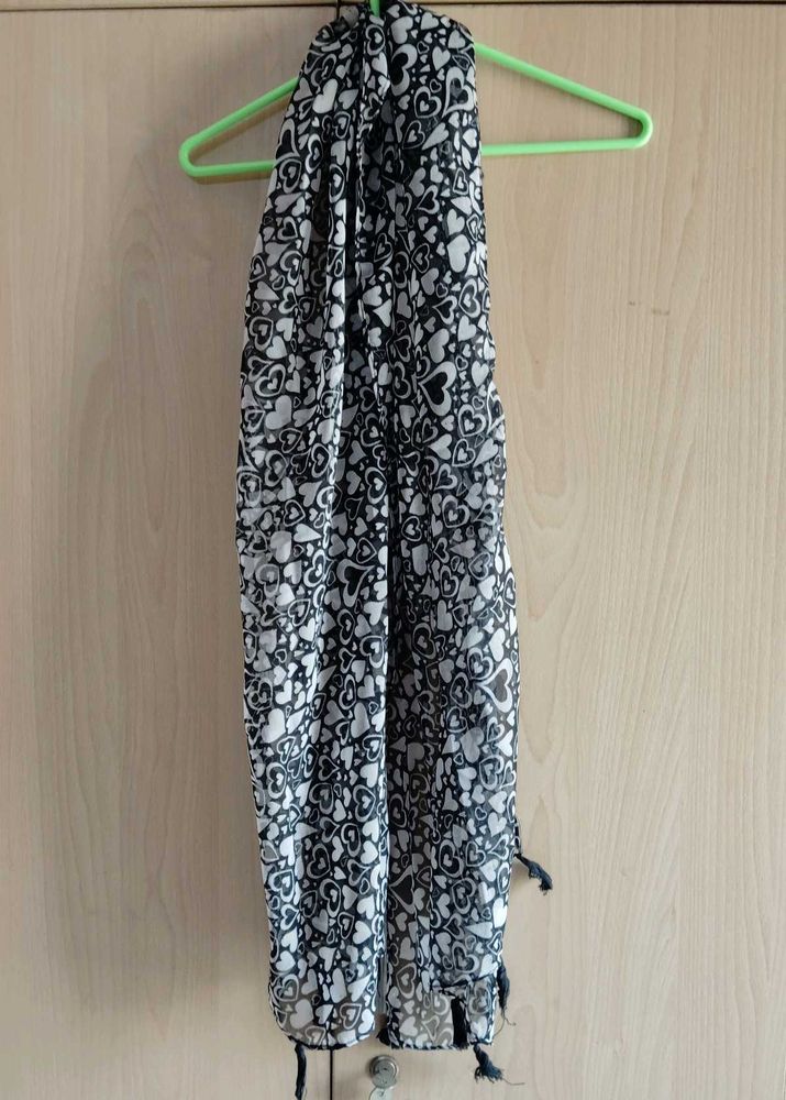 Heart Print Scarf