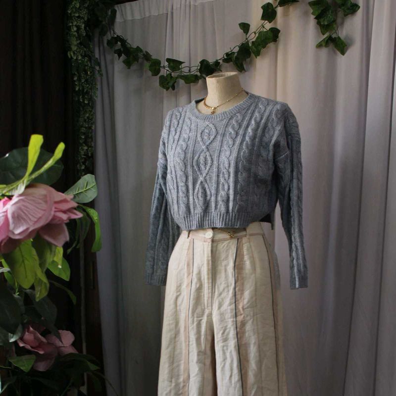 Blue Knit Sweater