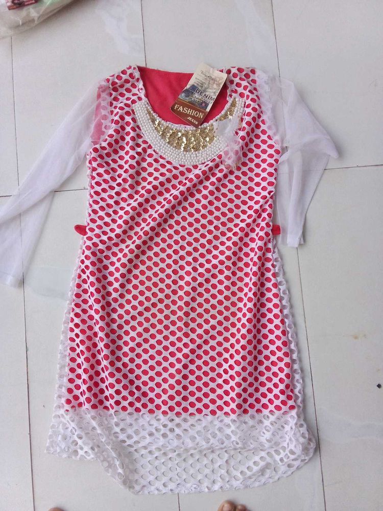 Cute Polka Dot Girls Dress🤩🤩