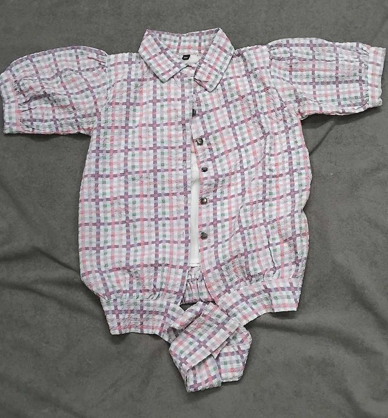 Checkered girls Shirt &amp; top