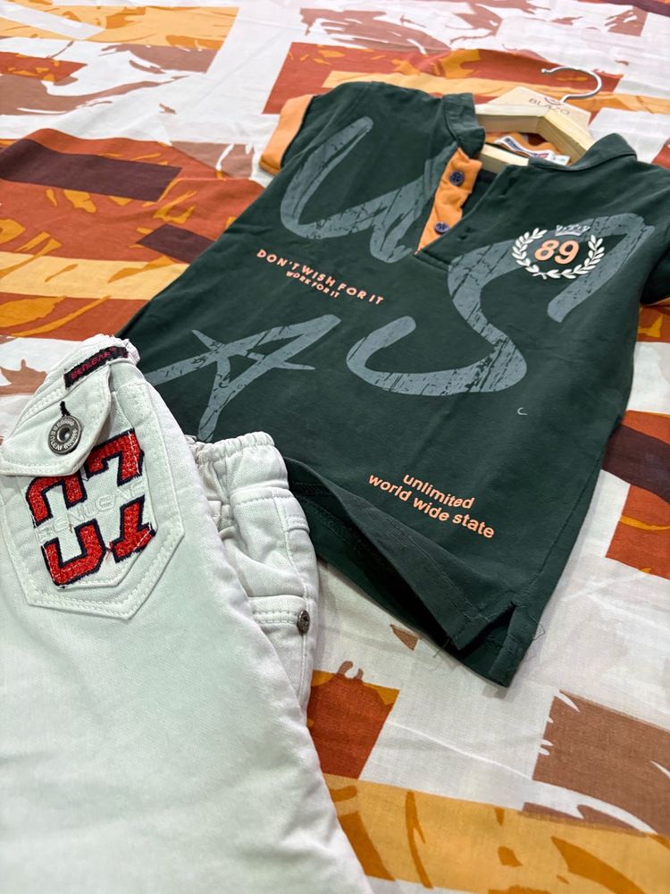 Boys T-shirt and Short Set
