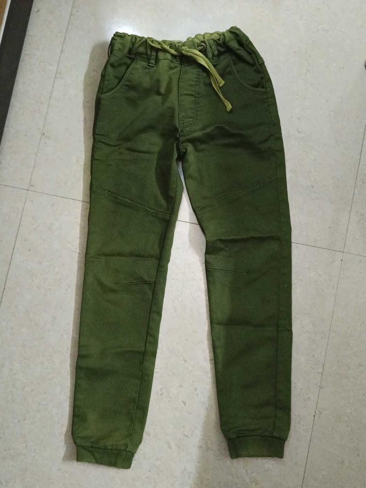 Green Boys Joggers