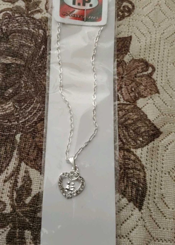 Silver Heart Pendant Necklace