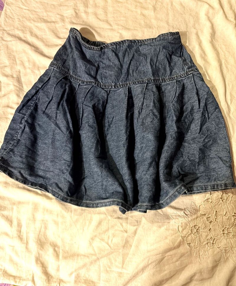 Cute Denim Mini Skirt