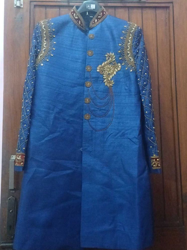 Designer Kurta With Golden Pajami