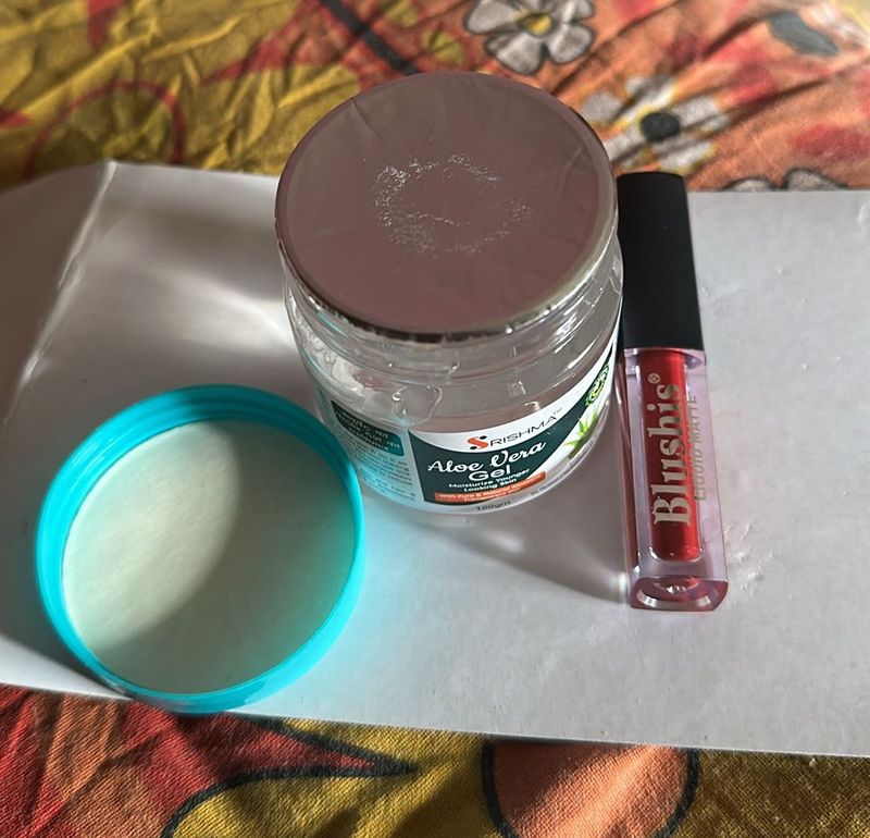 Aloe Gel &amp; Lipstick Combo