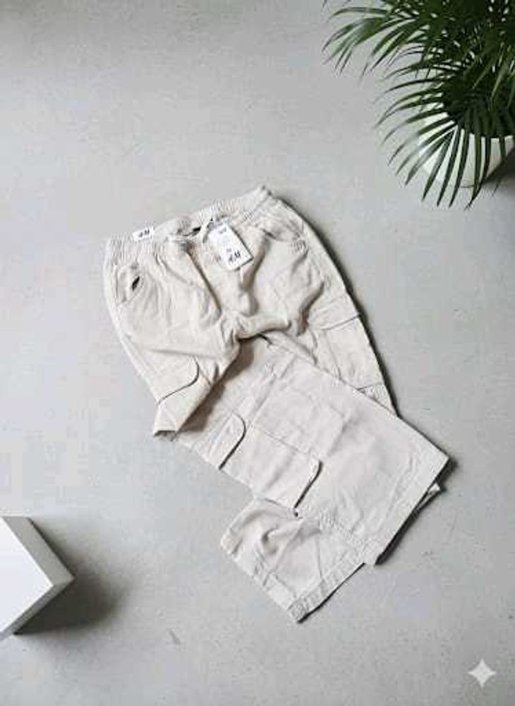 H&amp;M Beige Cargo Pants