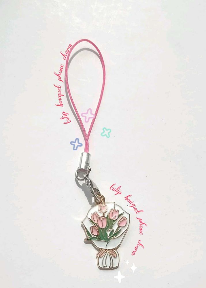 Floral Bouquet Phone Charm