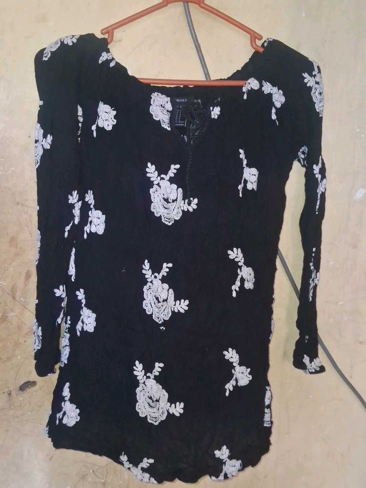 Floral Embroidered Top