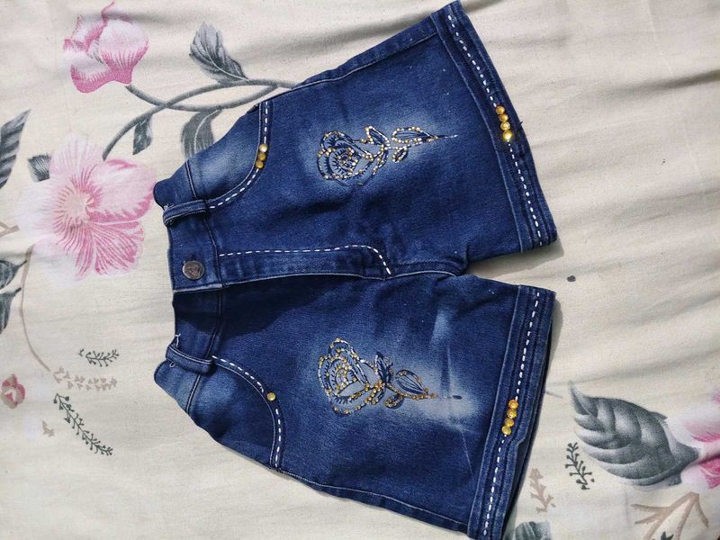 Blue Shorts Pant