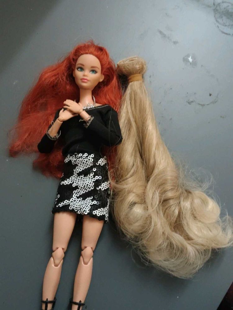 Barbie doll hair for reroot