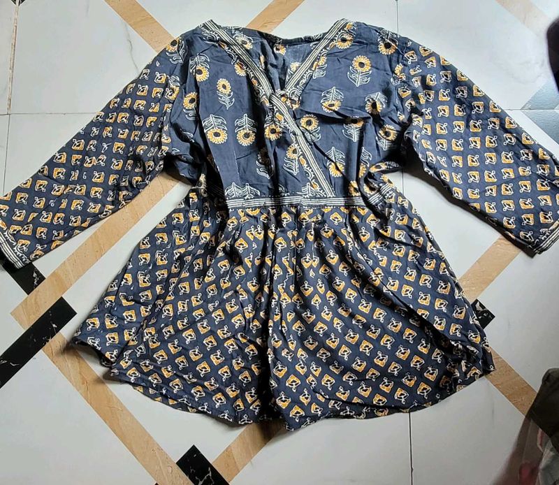 Floral Print Mini kurti