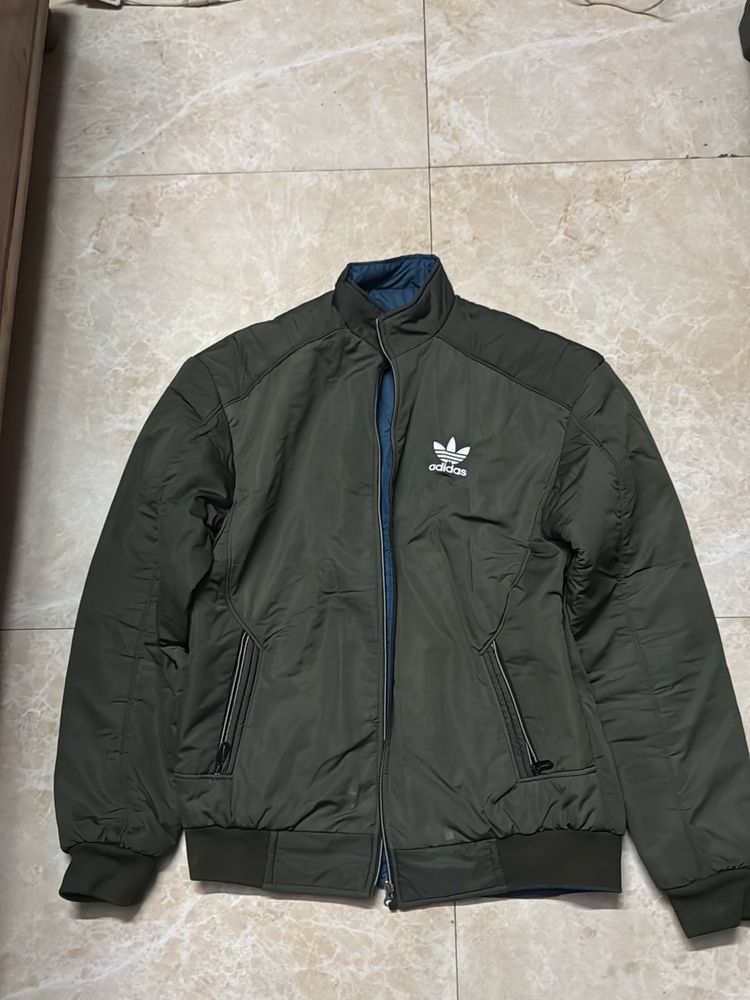 Adidas reversable Olive Green Bomber Jacket