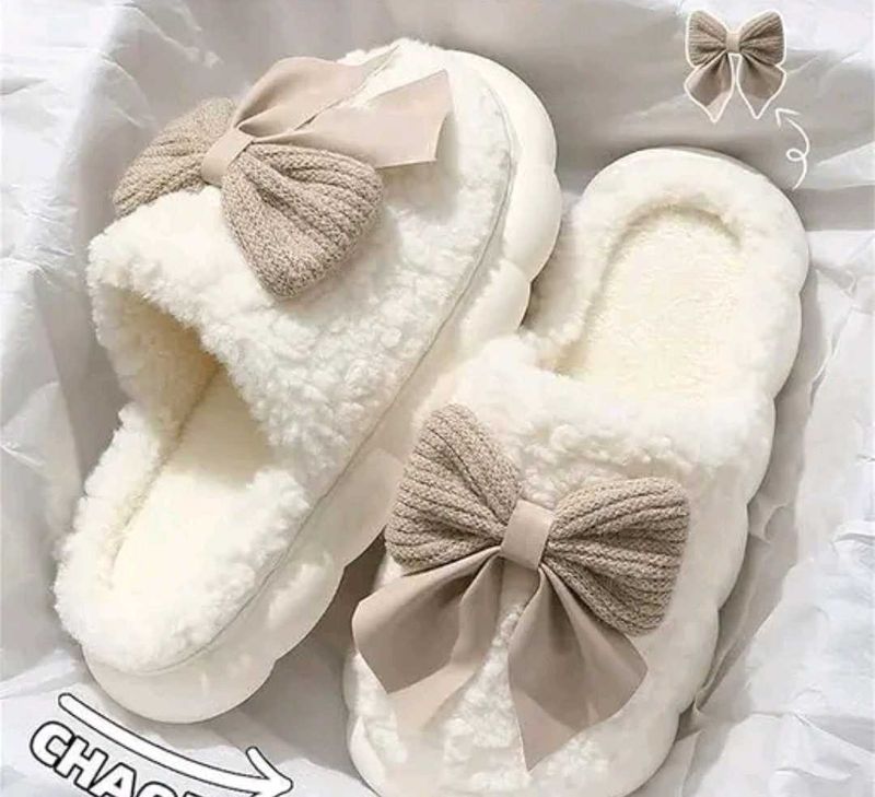 Cute Bow Slippers