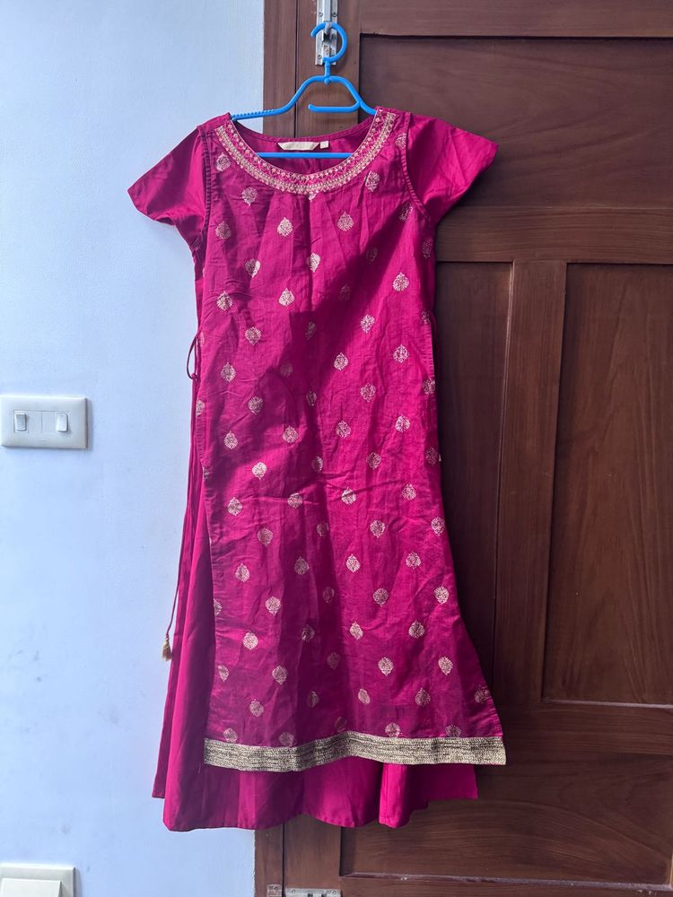 Red Kurti With FREE palazzo