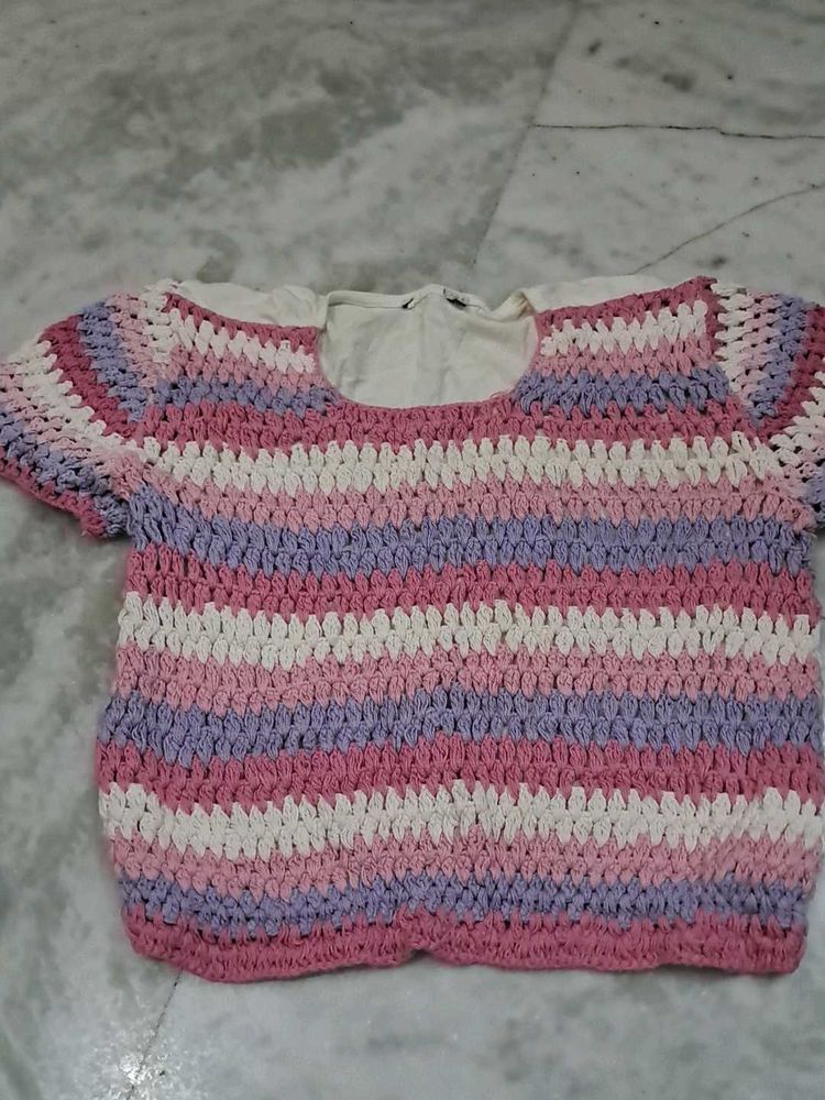 Crochet Knit Top