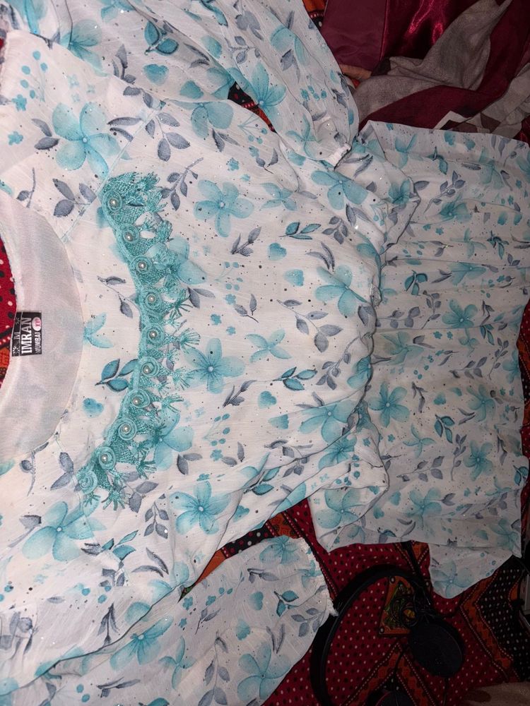 Floral Print Kurta